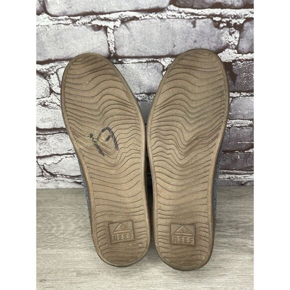 Reef Deck Hand 2 TX Gray Blue Canvas Boat Lace Up Beach Sneakers Men 10M US/43EU - Picture 16 of 16